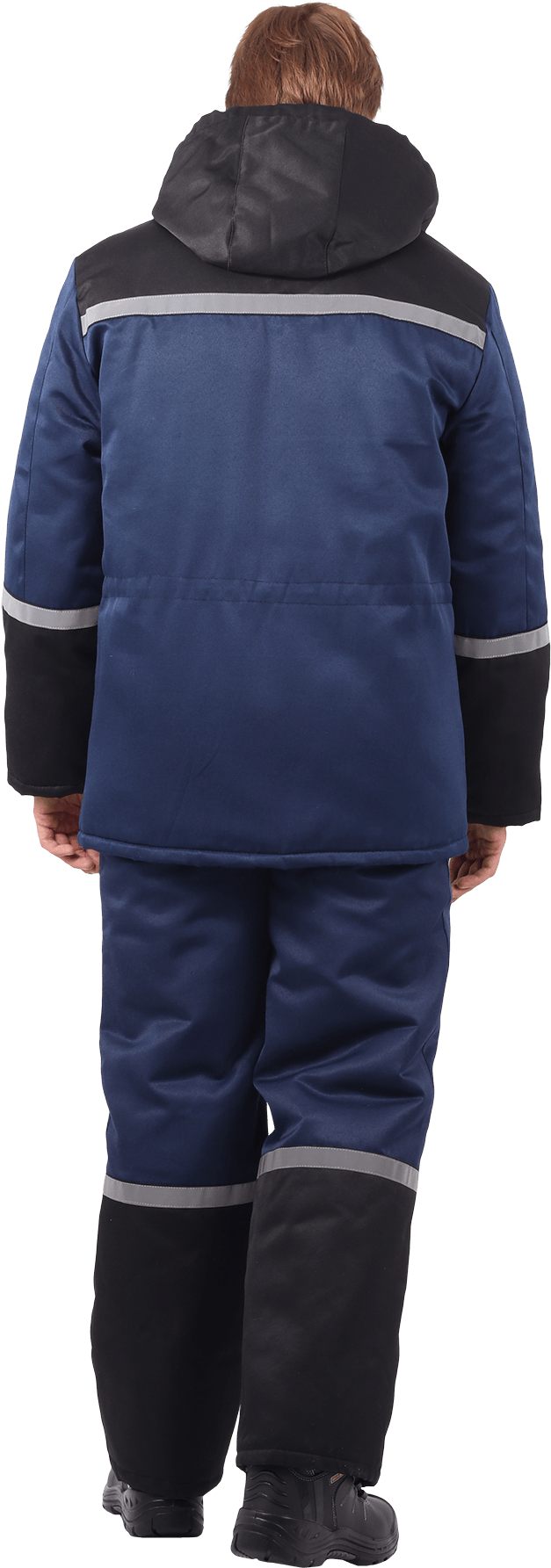 Костюм зимний, т/синий-чёрный