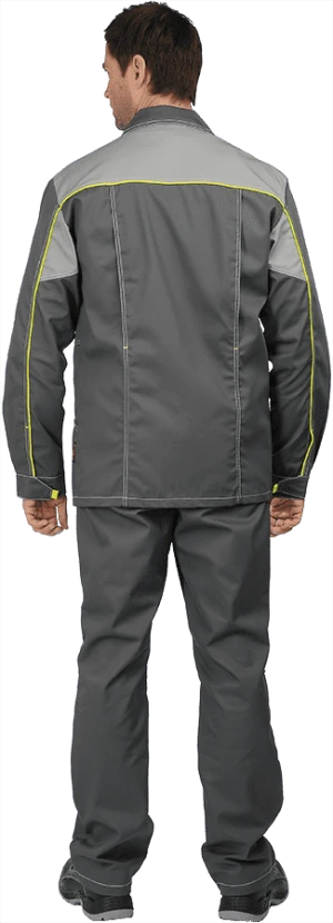 Куртка мужская ТУРБО удлиненная от механических воздействий и ОПЗ, серая Кур 677