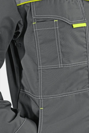Куртка мужская ТУРБО удлиненная от механических воздействий и ОПЗ, серая Кур 677
