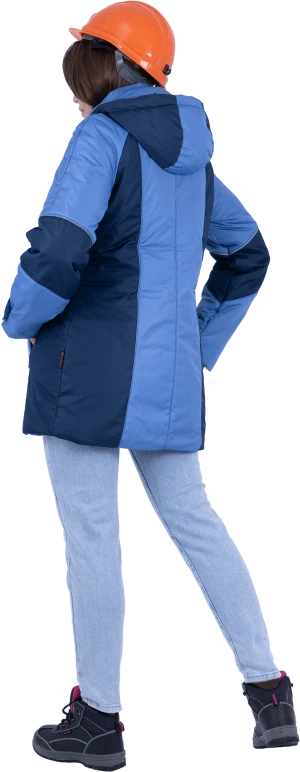 Куртка ВИРАЖ зимняя, василёк-т/синий, женская Кур 671