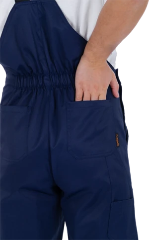 Костюм мужской ТЕХНИК 2 от механических воздействий и ОПЗ (куртка, полукомбинезон), темно-синий/серый Кос 099