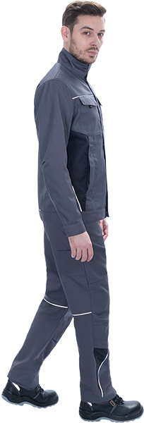 Куртка мужская GT от механических воздействий и ОПЗ, серый-т.серый