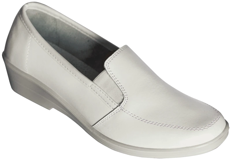 Туфли АЛМИ (67110-00101), женские, кожаные ПУ (белые) Туф 005