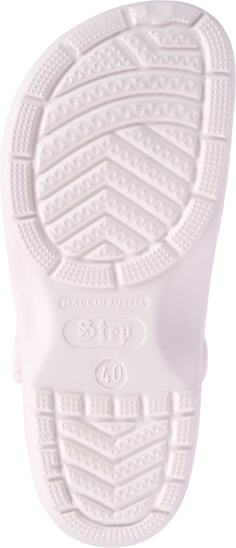 Сабо ЭВА женские Step, с ремешком (белые) Саб 517