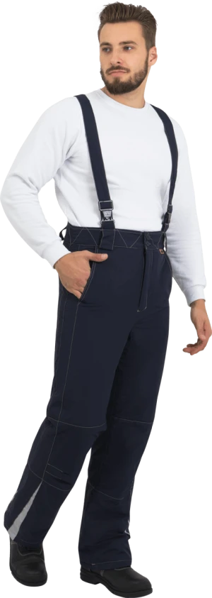 Брюки мужские ХАЙ-ТЕК от пониженных температур воздуха и ветра, механических воздействий и ОПЗ, синий Брю 603