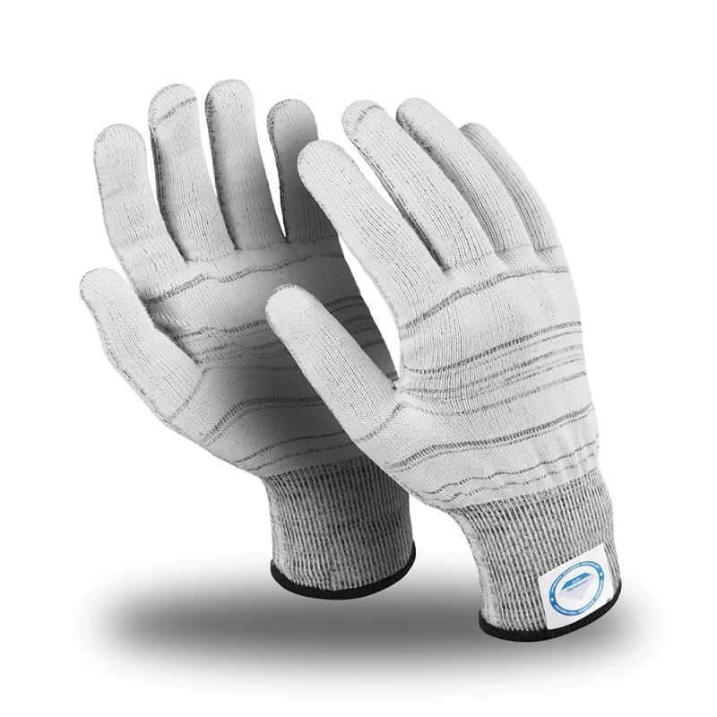 Перчатки ДАЙМОНД (MG-401), Dyneema® Diamond/нейлон, без покрытия, оверлок, цвет белый Пер 676