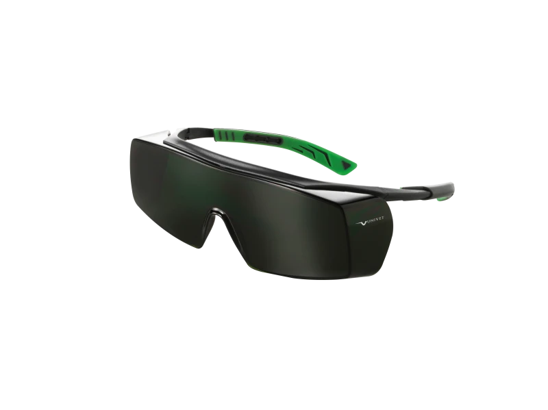 Очки UNIVET™ 5X7 (5X7.01.11.50) (РС) Anti-scratch+ (К), газосварочные (Green IR5) Очк 807.05