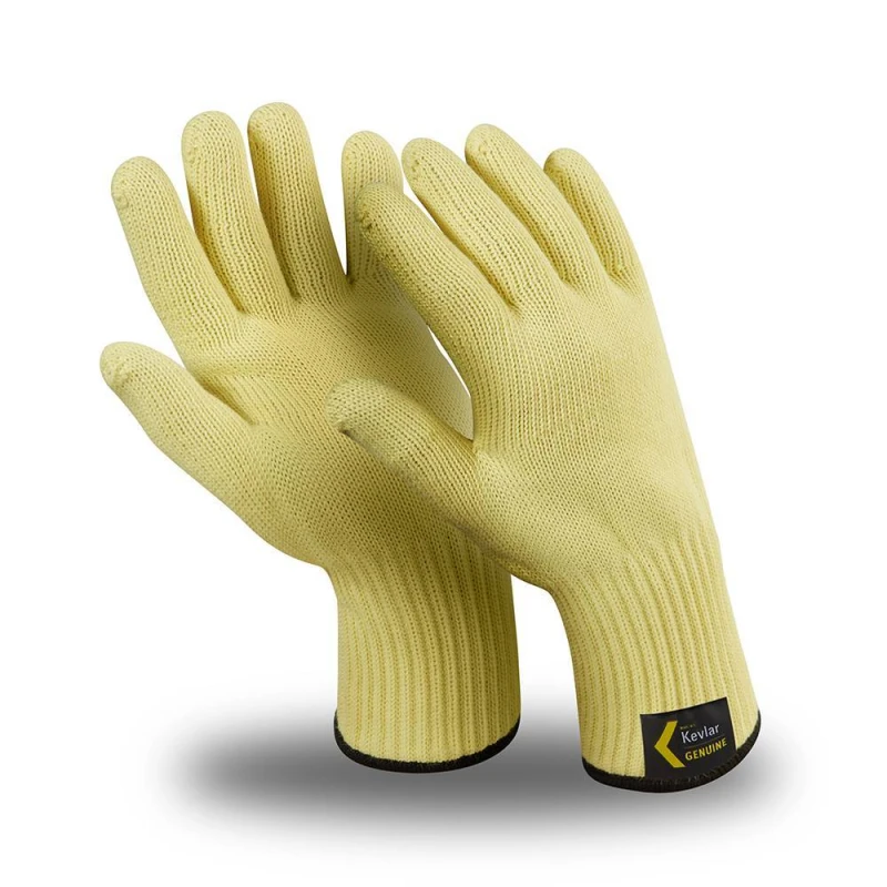 Перчатки АРАМАКС ТЕРМО (TG-602), Kevlar®/хлопок, без покрытия, до 350°С, оверлок, цвет желтый Пер 650