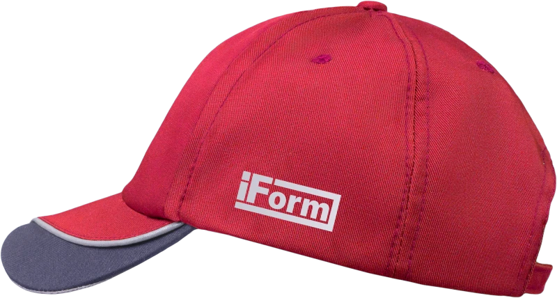 Бейсболка IFORM, красный-серый Шап 557