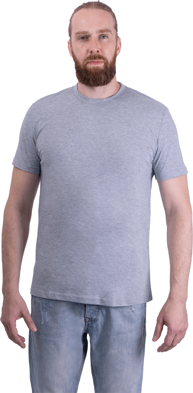 Футболка короткий рукав 160 г/м2, серая меланж Бел 006.12