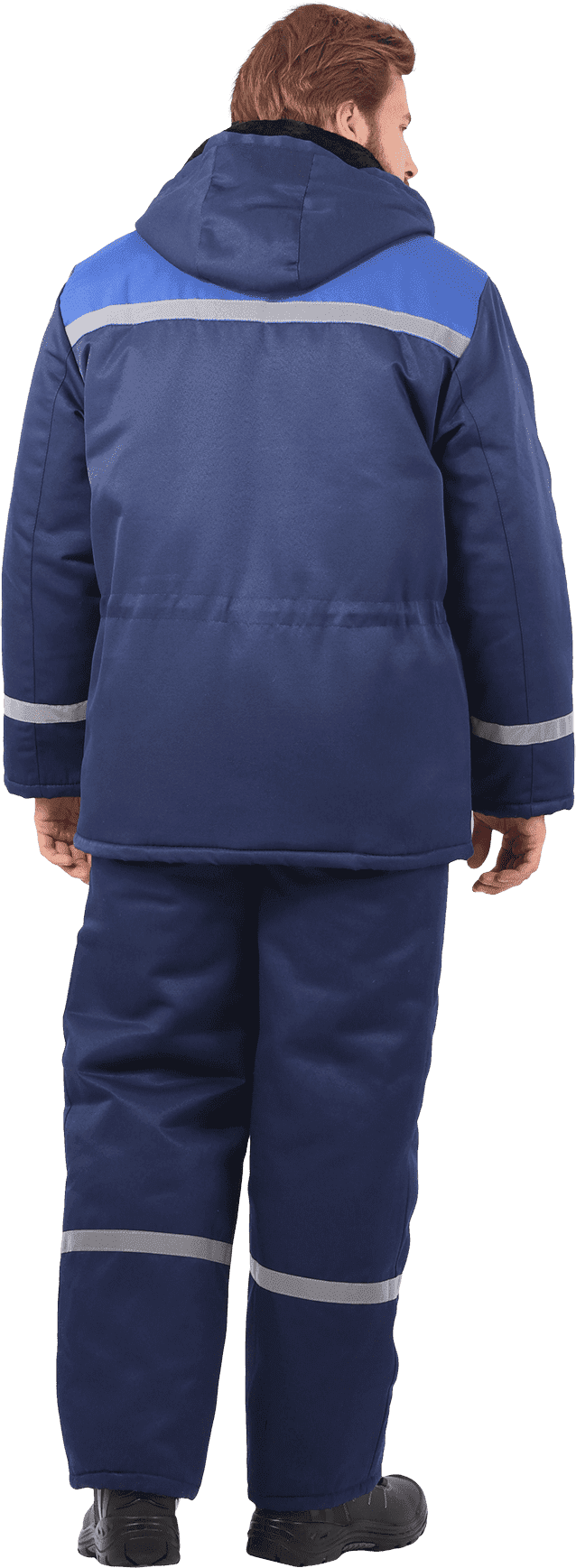 Костюм зимний, т/синий-василёк